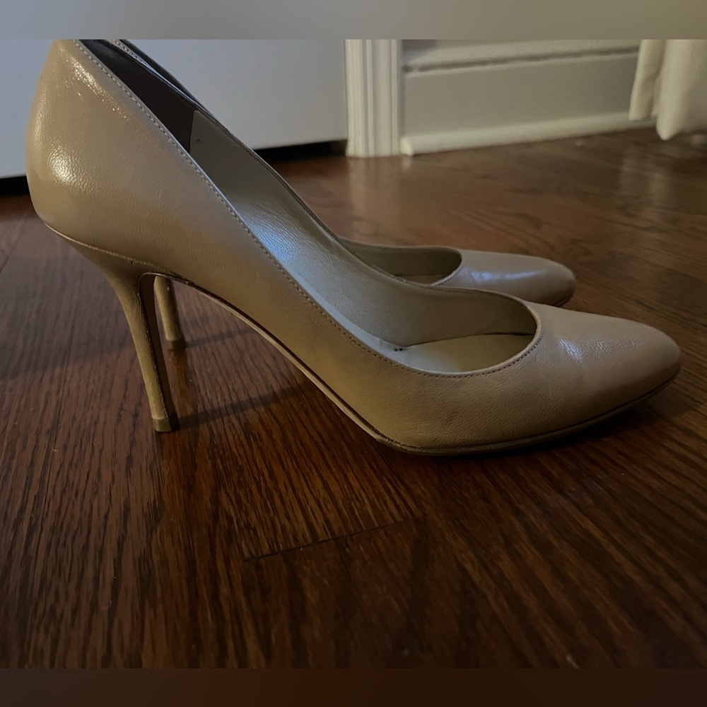 Jimmy Choo Bone Heel, size 37.5. Worn condition